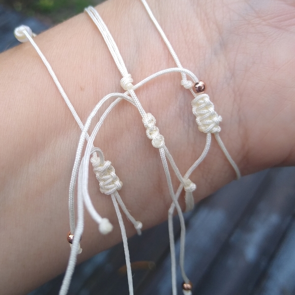 3 layer beachy boho bracelet set - Picture 4 of 4